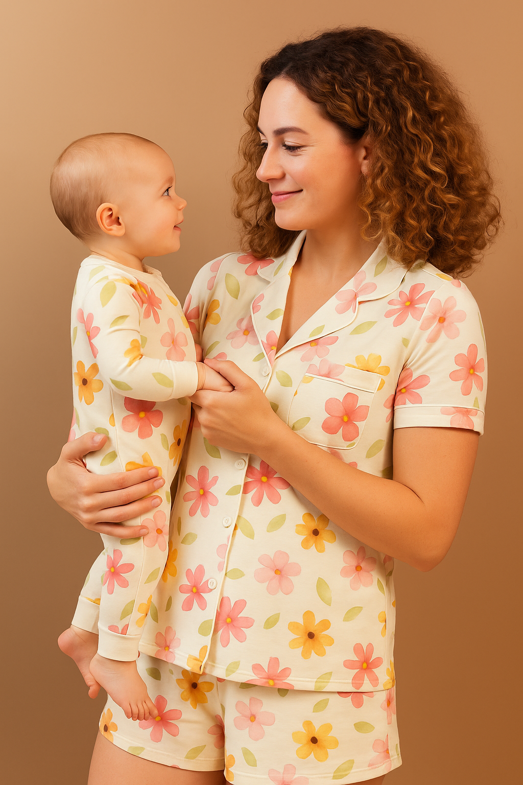 Pijama de short para Mamá - Flores