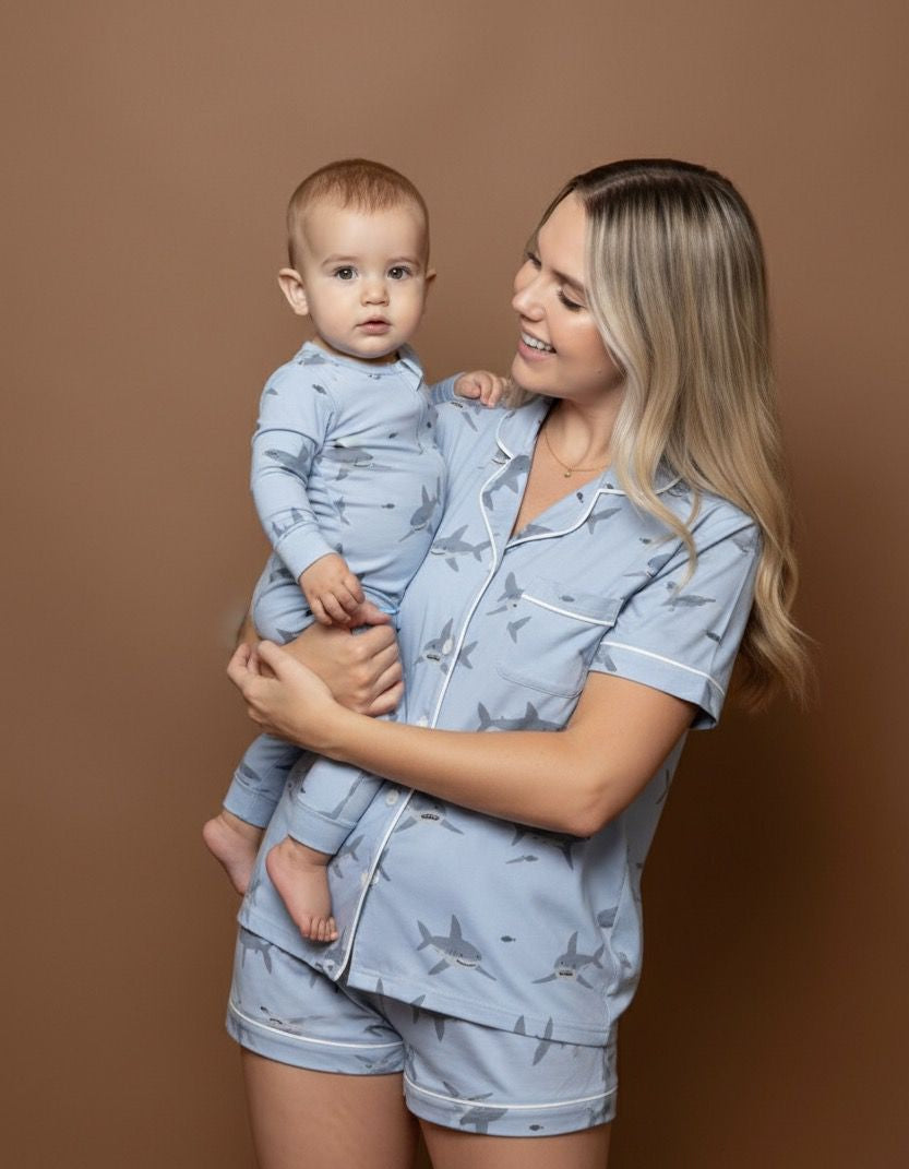 Crabby Pijama Tiburones Mama y Bebe Juntos