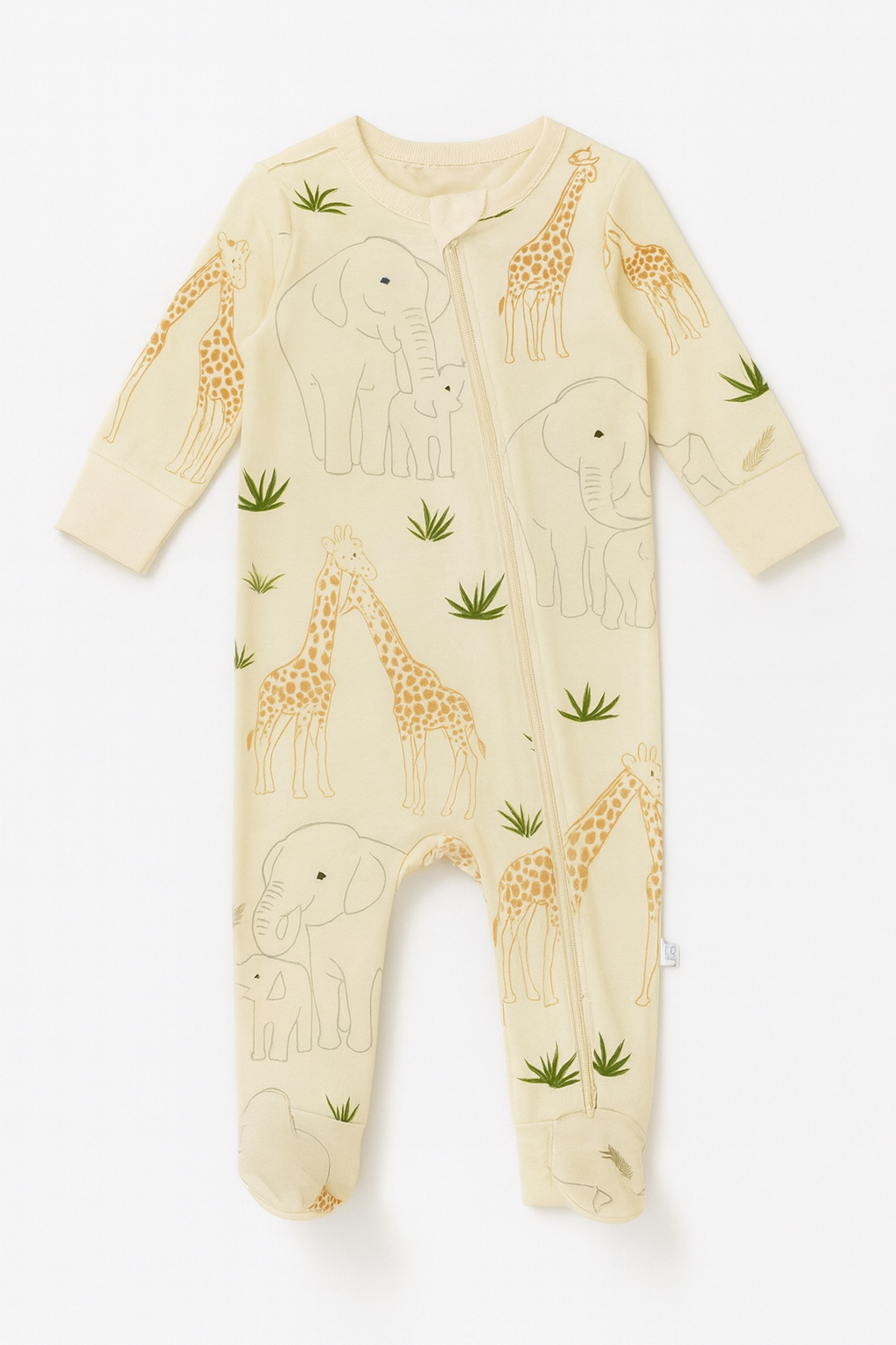 Zipper romper - Safari