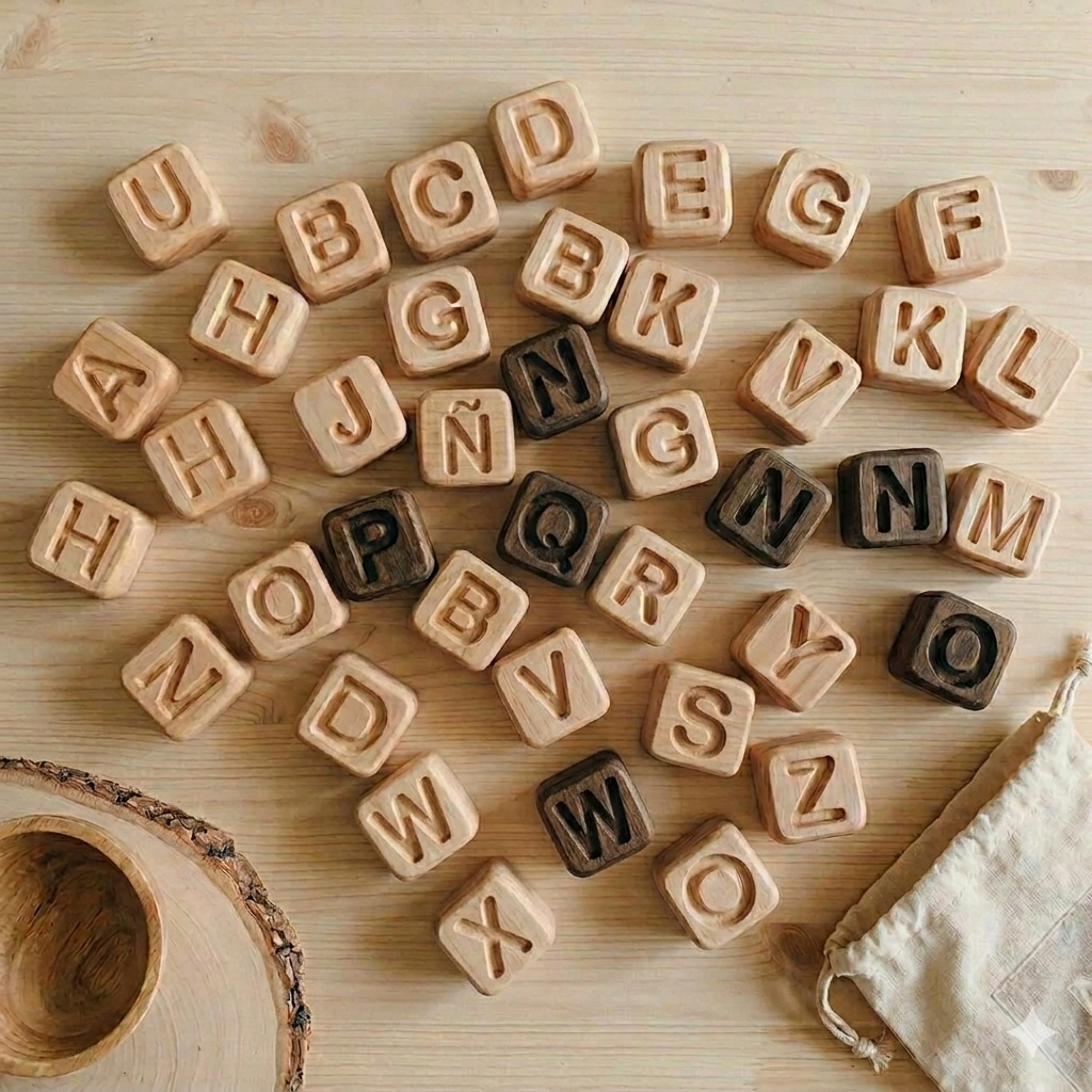 Bloques Abecedario Montessori