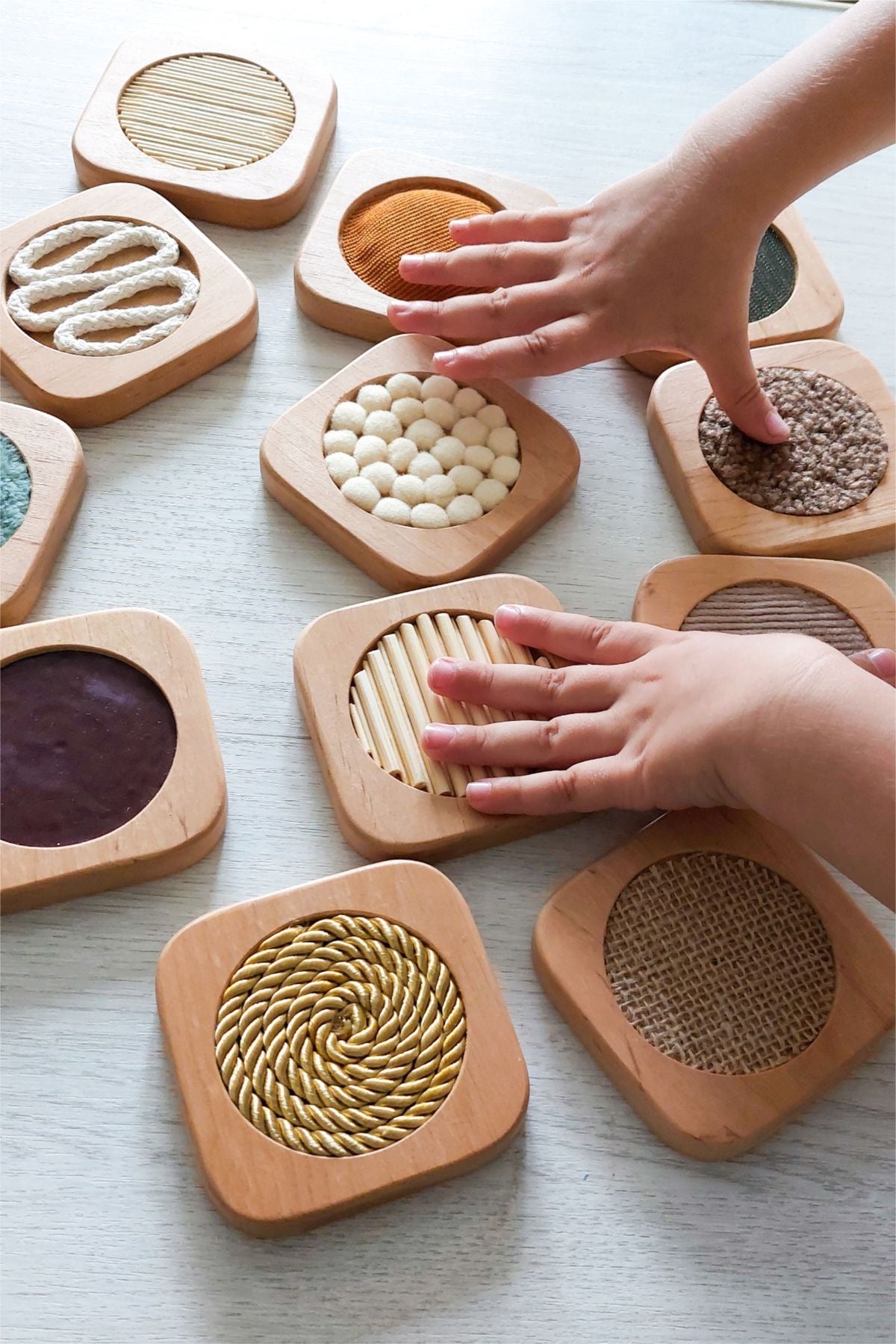 Tarjetas Sensoriales de Madera