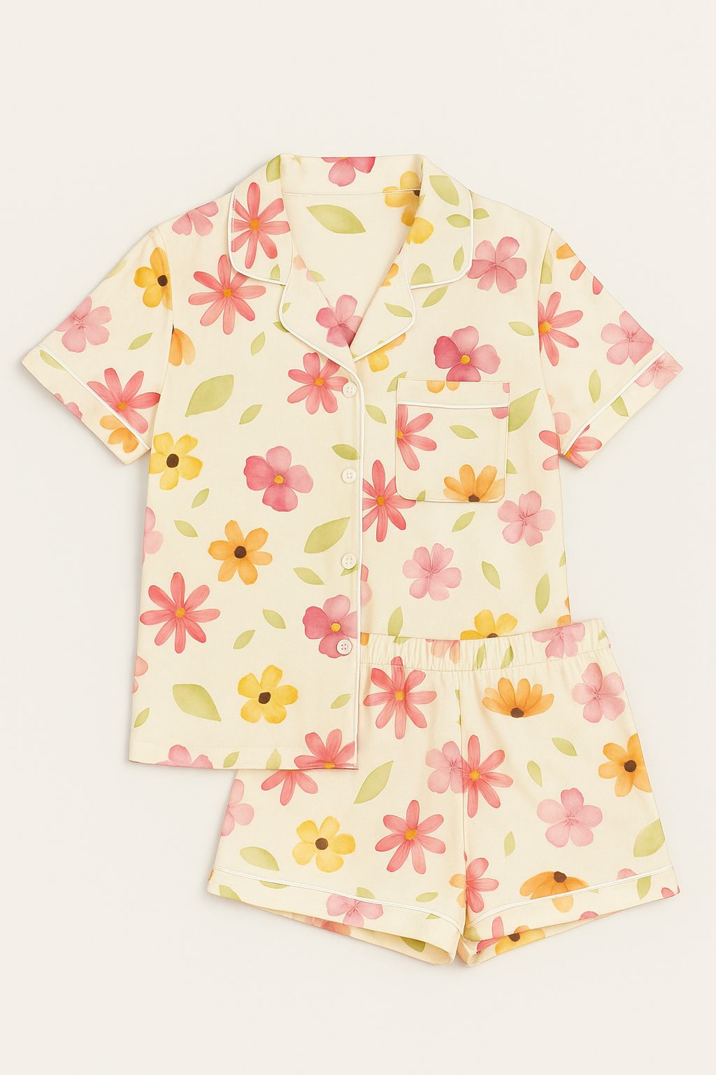 Pijama de short para Mamá - Flores